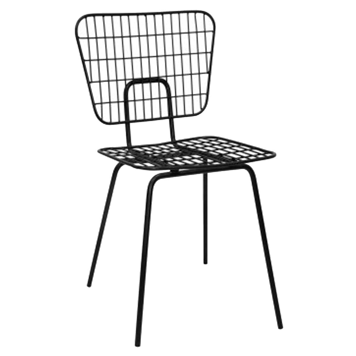 Wire Mesh Metal Contract Chair Coffee Shop Cafeteria Outdoor