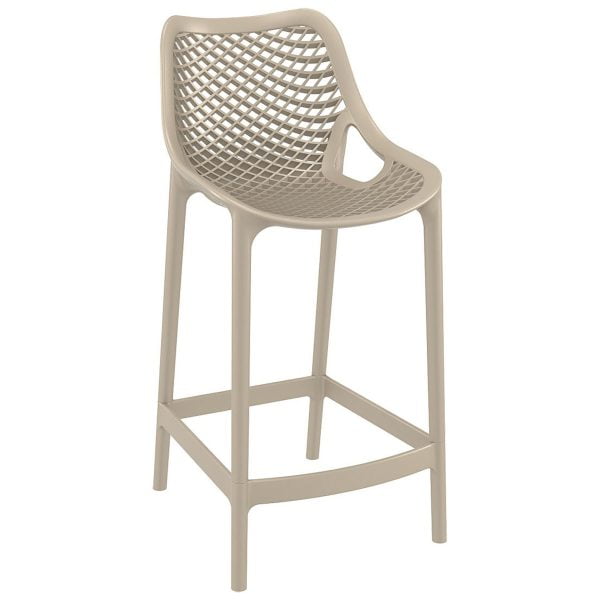 Perforated Plastic Bar Chair Garden, Molded Plastic Bar Stools
