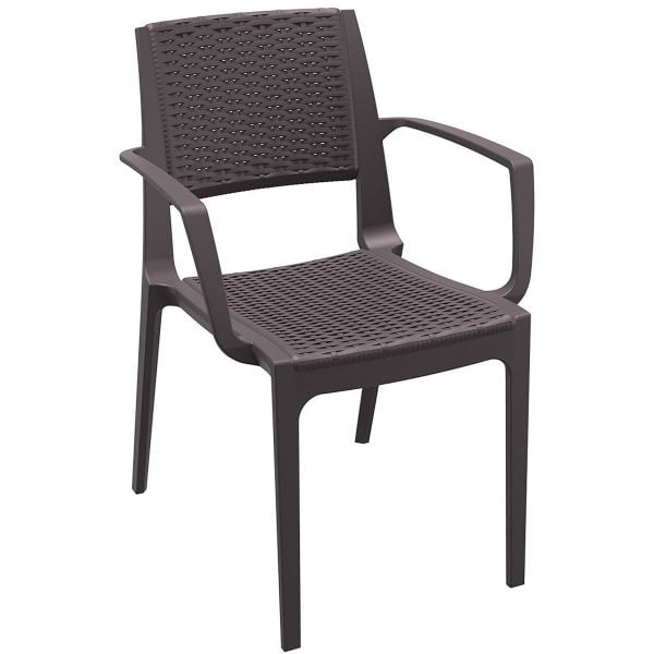Resin Wickerlook Outdoor Dining Chair, Stackable Outdoor Dining Chairs Australia