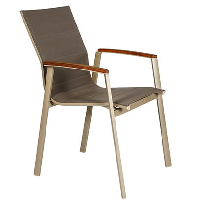 Outdoor Padded Sling Chair Aluminum For, Outdoor Sling Chair