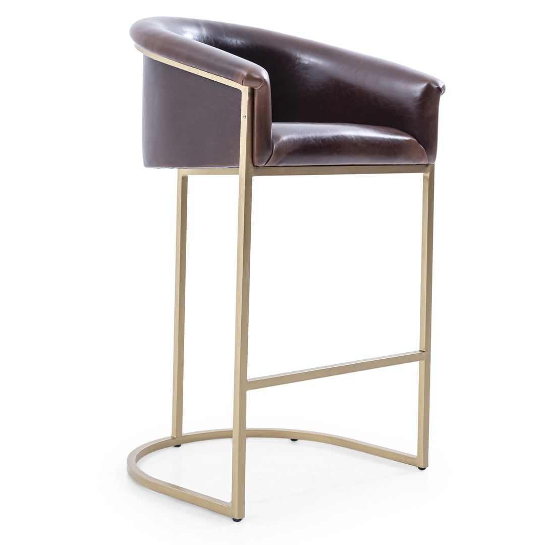Julius Bar Chair Metal Base Upholstered, Room Essentials Upholstered Bar Stool