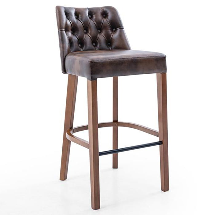 Tufted Counter Height Bar Stool Neo, Upholstered Counter Height Bar Stools With Arms